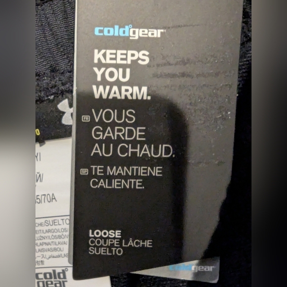 Under Armour ColdGear Tapered Athletic Pants, Black Mens Size Small New! - Picture 2 of 14